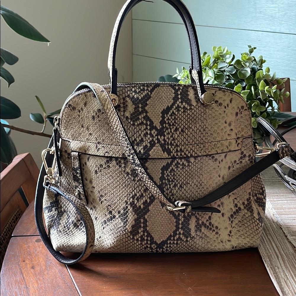 Furla Snake Print Handbag